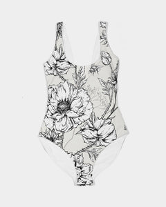 Secret Garden Feminine One-Piece Swimsuit