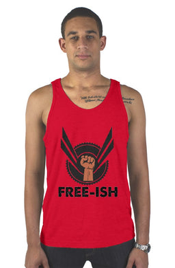 SMF Red FREE-ISH Mens tank