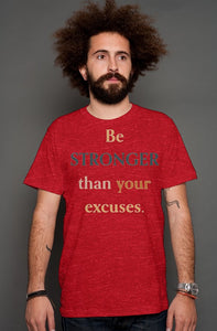 SMF BE STRONGER Red Heather T-shirt