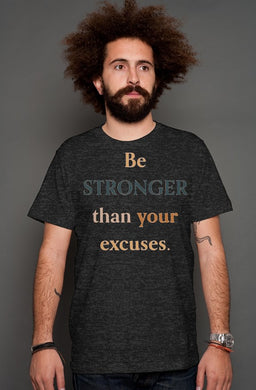 SMF BE STRONGER Black Heather T-shirt