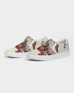 SMF Snake On Flowers Feminine Slip-On Shoes