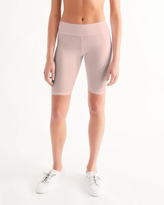 Blush Pastel Women's Mid-Rise Bike Shorts