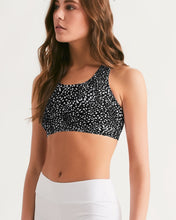 Load image into Gallery viewer, Cheetah black Women&#39;s Seamless Sports Bra