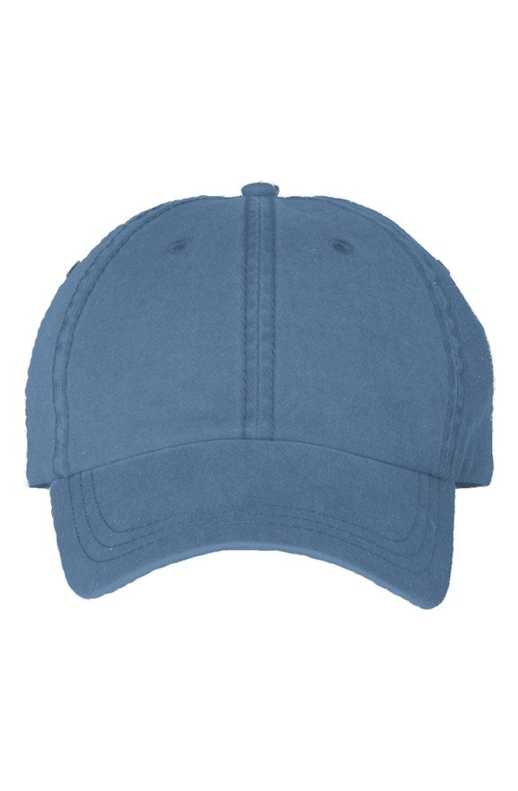 SMF Pigment Dyed Royal Blue Mom Cap