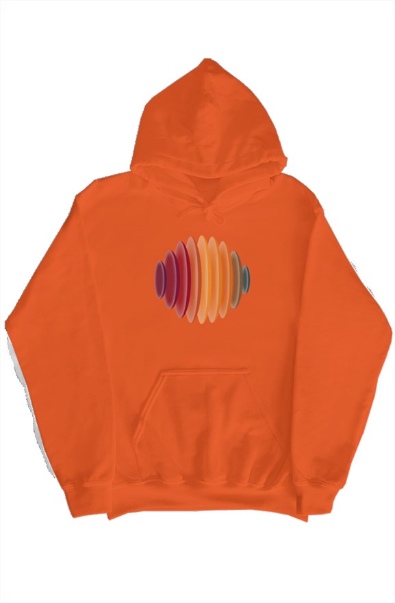 SMF 3D Retro Orange Sunset Hoodie