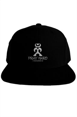 Black Pray Hard Premium Snapback