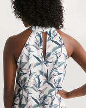 Load image into Gallery viewer, SMF Painted Leaves Feminine Halter Dress