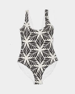 Leaf Geo Feminine One-Piece Swimsuit