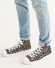 Load image into Gallery viewer, SMF Leopard Print Masculine Hightop Canvas Shoe