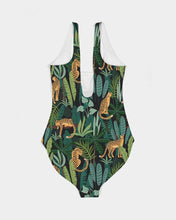 Load image into Gallery viewer, Jungle cheetah Feminine One-Piece Swimsuit