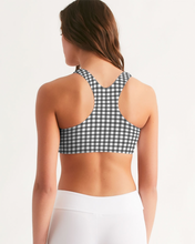 Load image into Gallery viewer, Gingham Print Women&#39;s Seamless Sports Bra