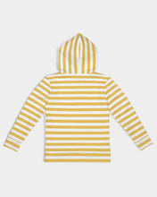 Load image into Gallery viewer, SMF Bright Yellow Strips Kids Hoodie