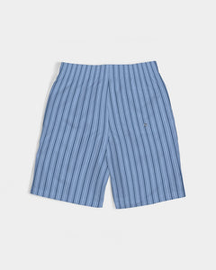 Blue Tricking Stripe Masculine Youth Swim Trunk