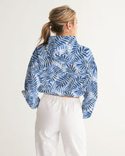 Load image into Gallery viewer, Layered Plams Women&#39;s Cropped Windbreaker