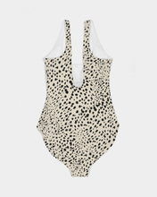 Load image into Gallery viewer, Cheetah Cream Feminine One-Piece Swimsuit