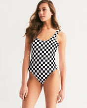 Load image into Gallery viewer, Chessboard Feminine One-Piece Swimsuit