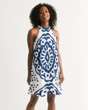 Load image into Gallery viewer, SMF Peace Feminine Halter Dress