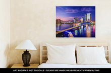 Load image into Gallery viewer, Gallery Wrapped Canvas, Jacksonville Floridusdowntown City Skyline