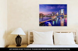 Gallery Wrapped Canvas, Jacksonville Floridusdowntown City Skyline