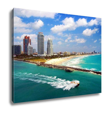 Gallery Wrapped Canvas, South Miami Beach Aerial View