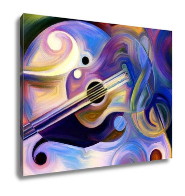 Gallery Wrapped Canvas, Abstract Music And Rhythm Painting