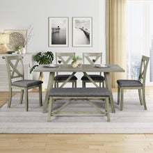 Load image into Gallery viewer, Jio 6pc Rustic Dining Table Set And Bench